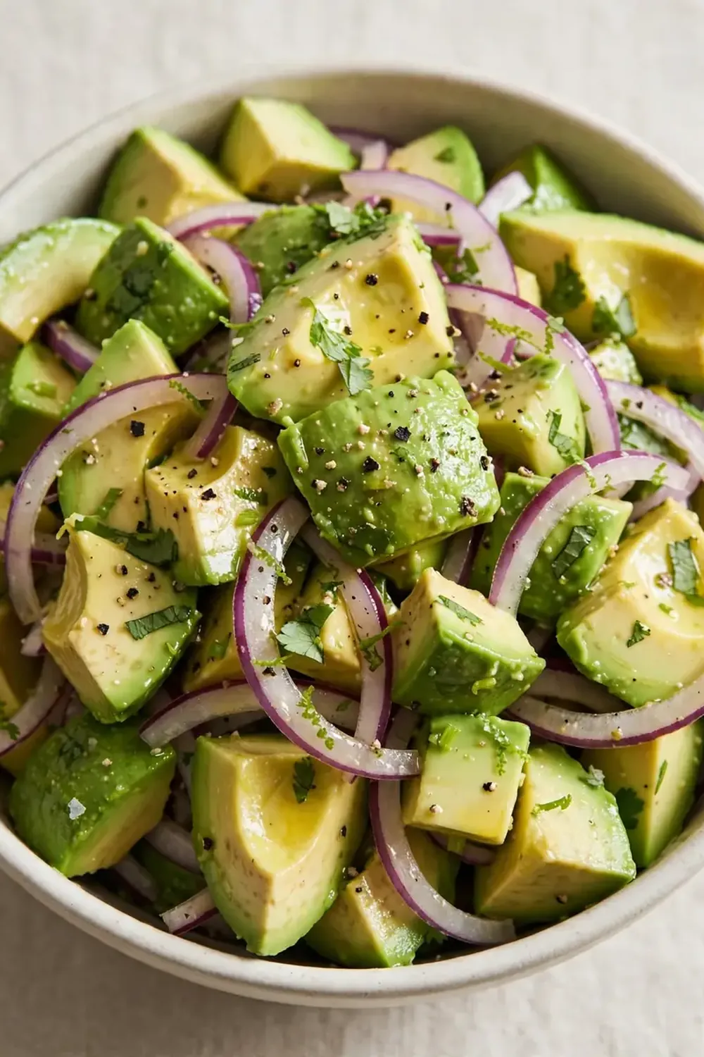 Avocado and Red Onion Salad