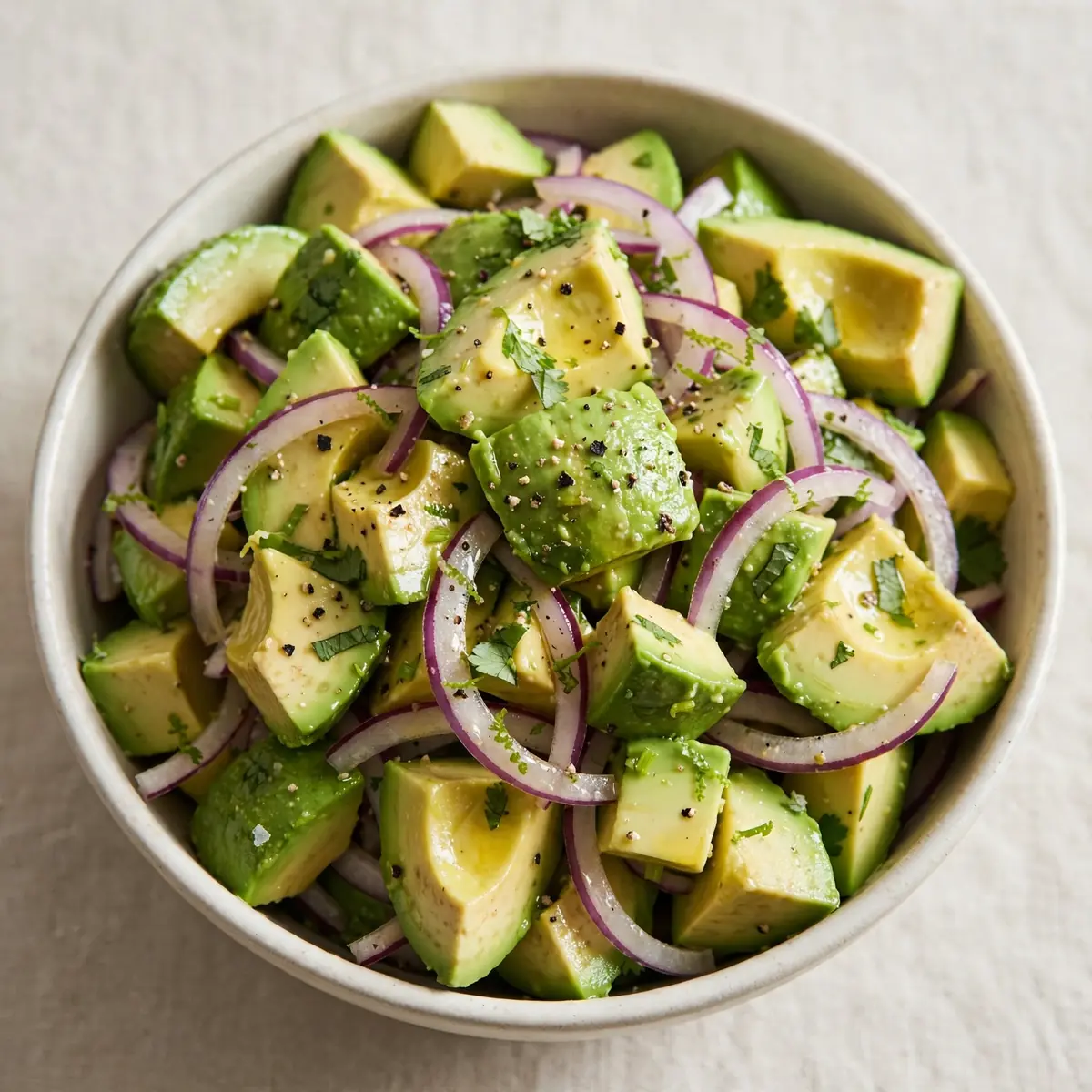 10-Minute Avocado and Red Onion Salad