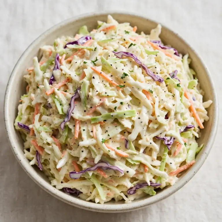 5-Minute Southern Style Coleslaw for Busy Weeknights