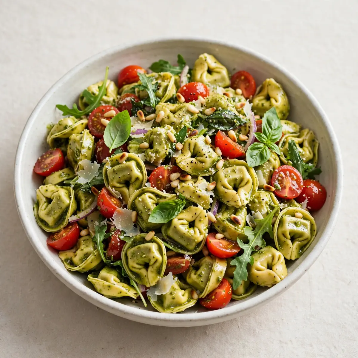 Cold Tortellini Salad With Pesto