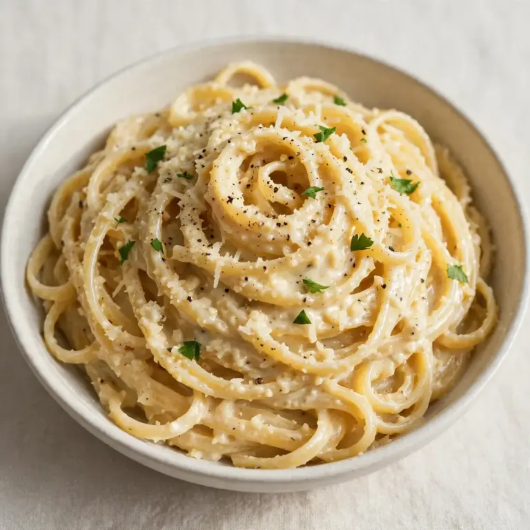 Creamy Garlic Parmesan Linguine Ready in 20 Minutes