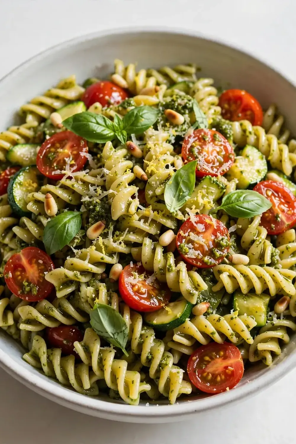 easy summer pasta with pesto
