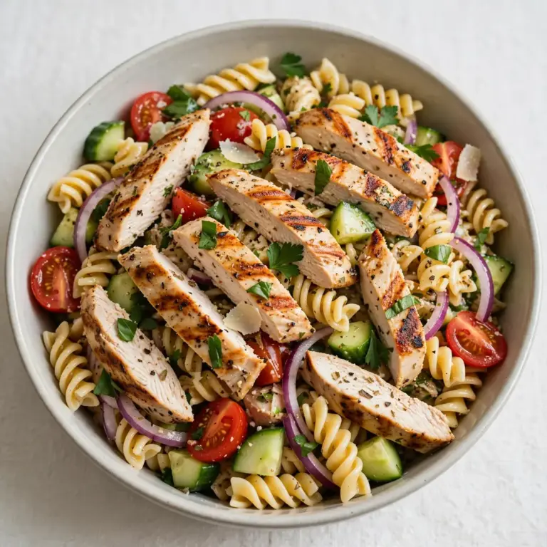 Grilled Chicken Pasta Salad Easy