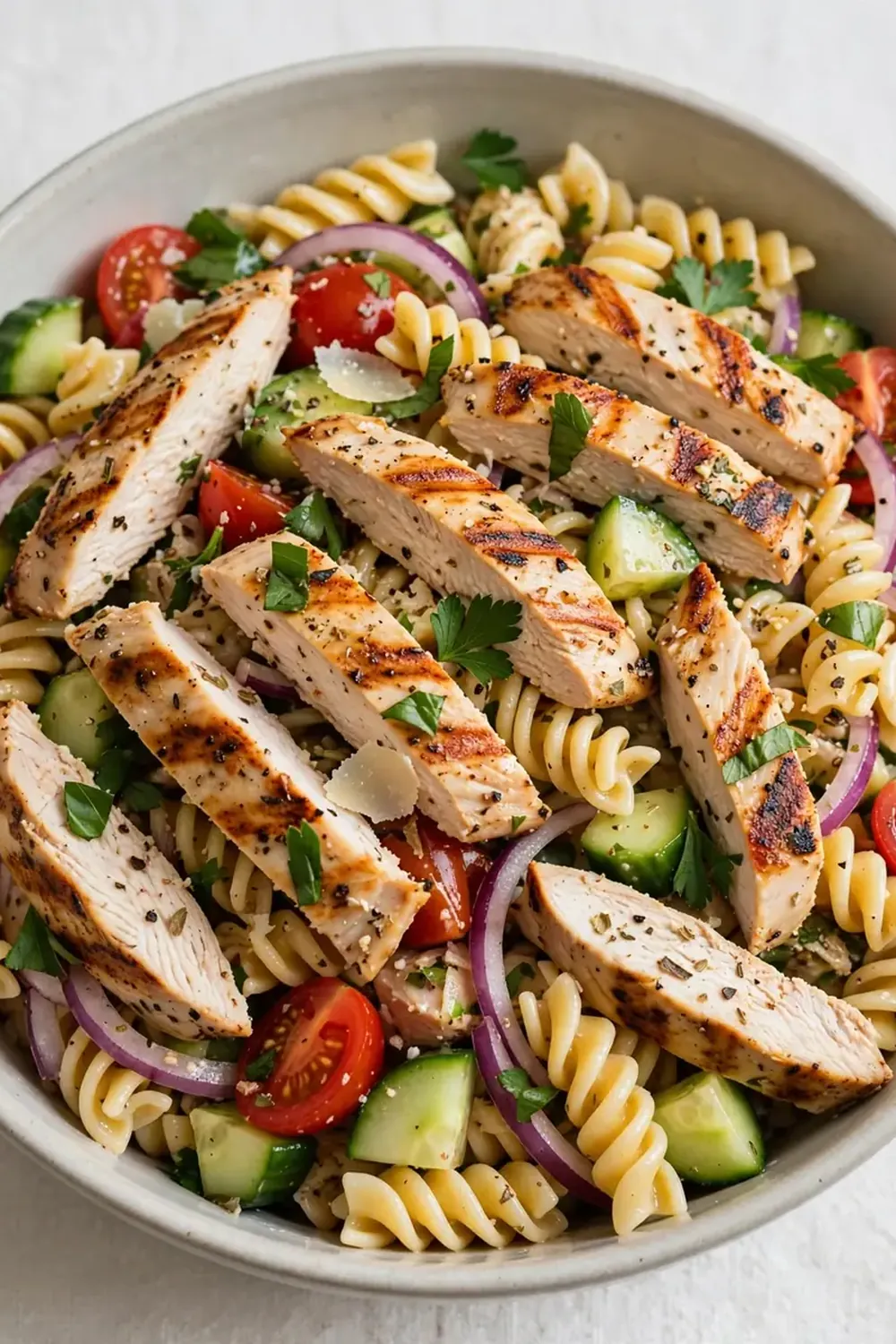 grilled chicken pasta salad easy