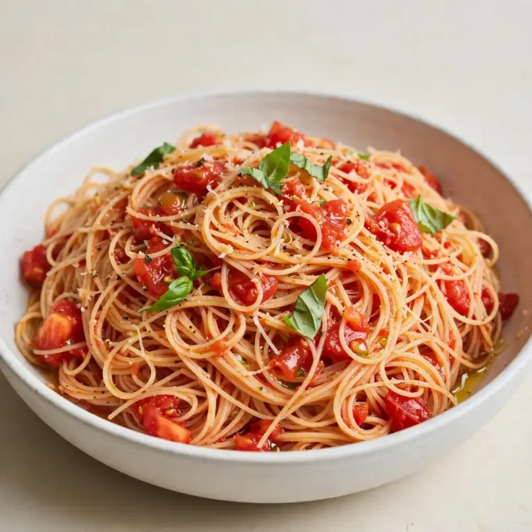 Light Capellini Fresh Tomato Sauce