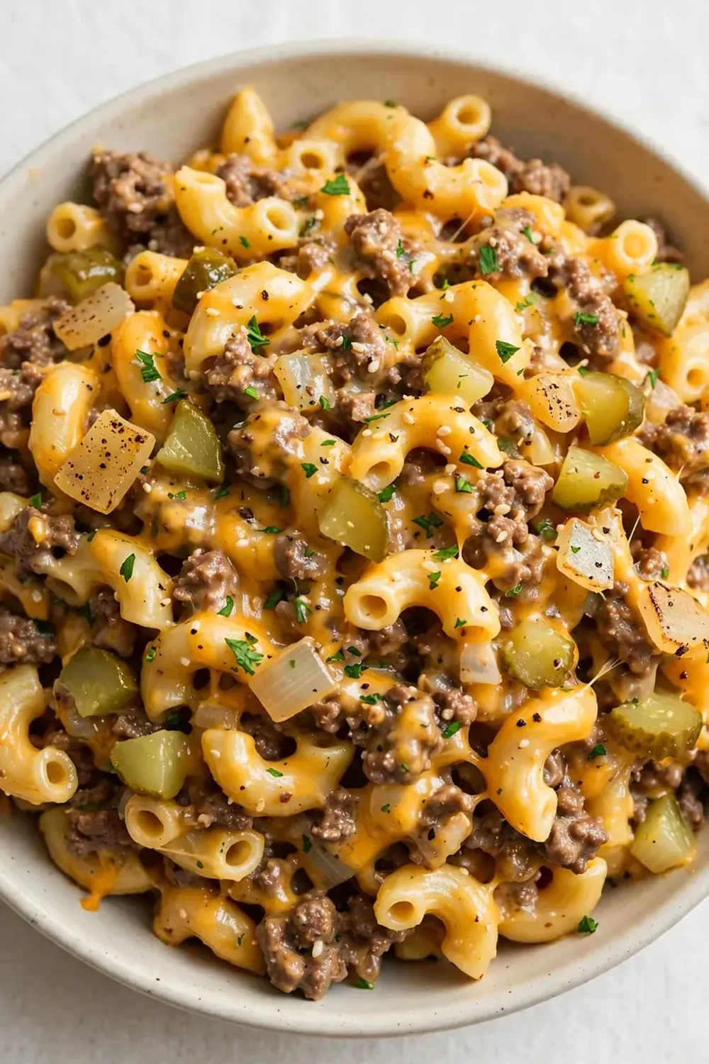 One-Pot Cheeseburger Pasta
