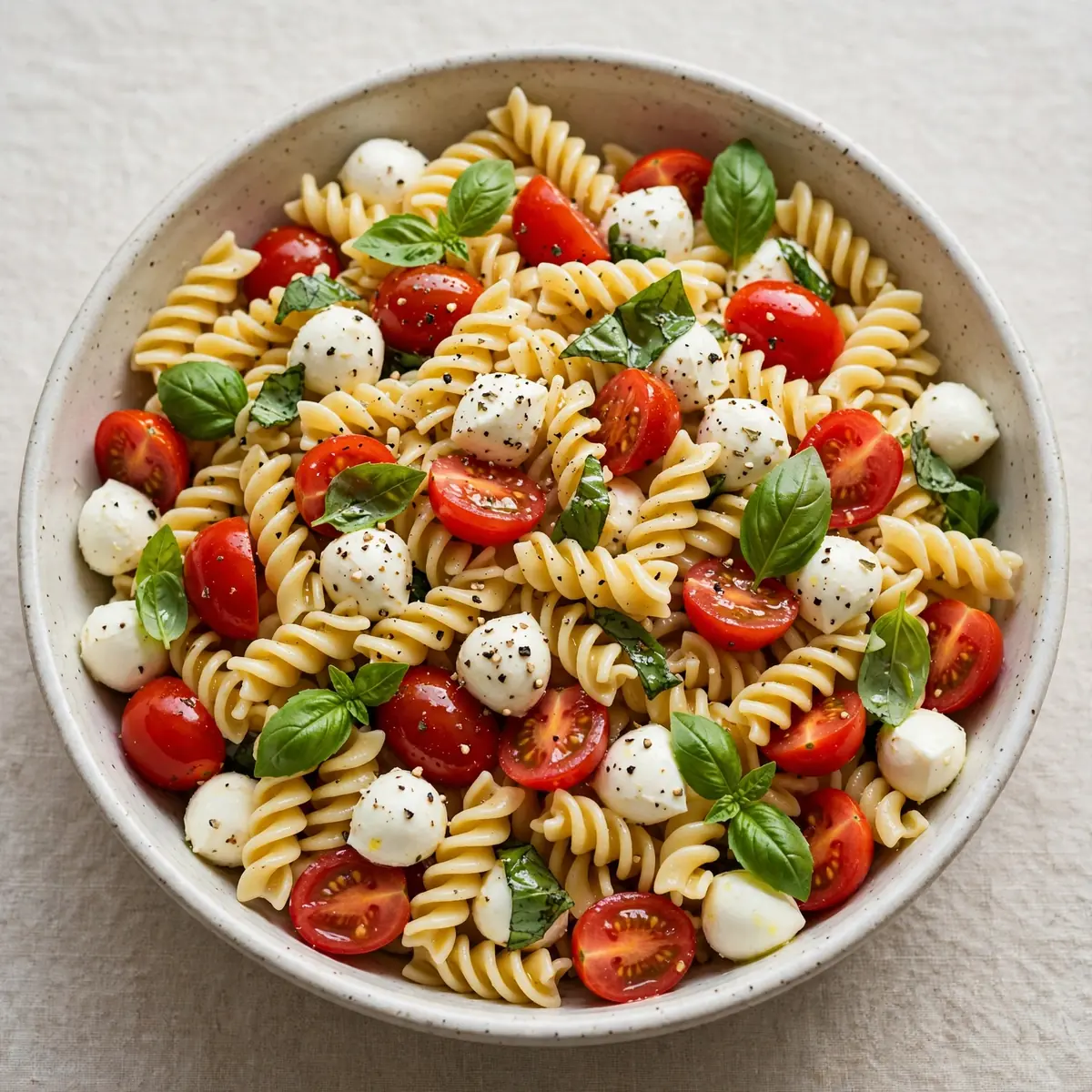 Quick 15-Min Caprese Pasta Salad