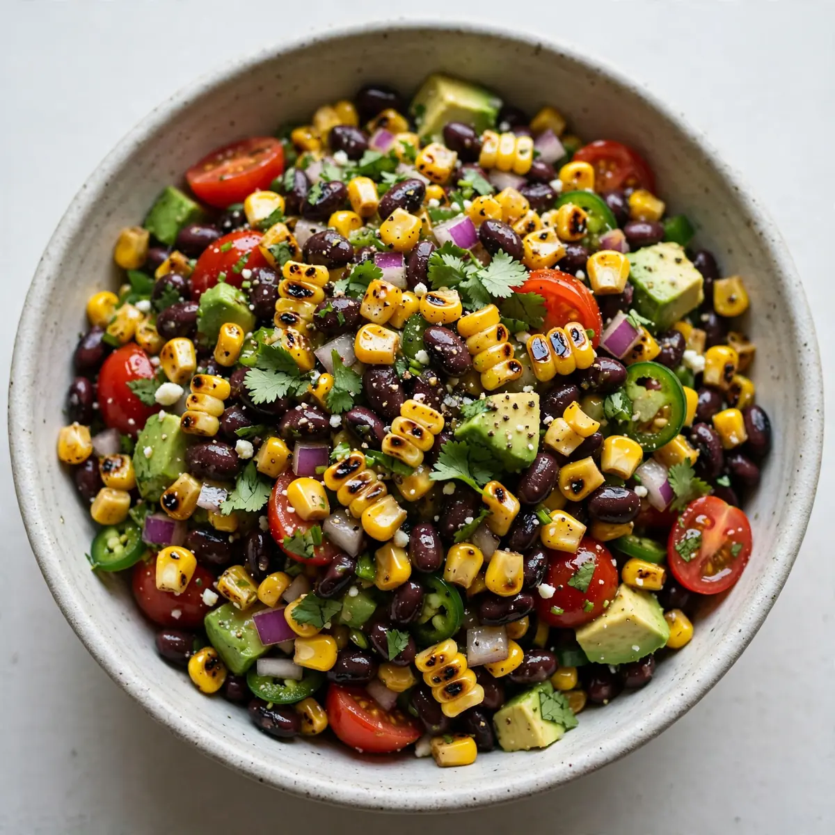 Quick 15-Min Grilled Corn and Black Bean Summer Salad