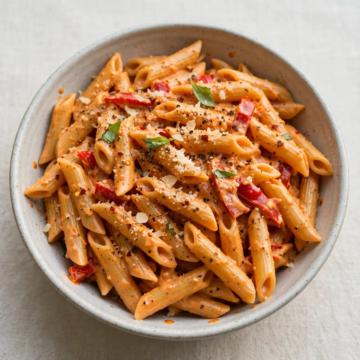 Quick Creamy Roasted Red Pepper Penne for Busy Weeknights