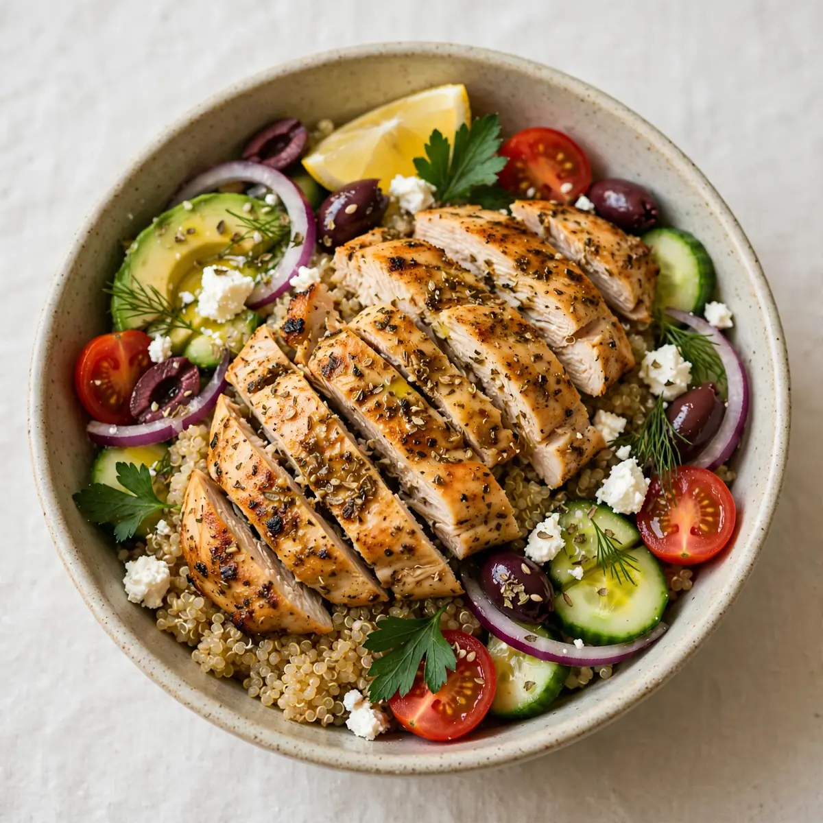 Quick Greek Chicken Quinoa Bowl for Busy Weeknights
