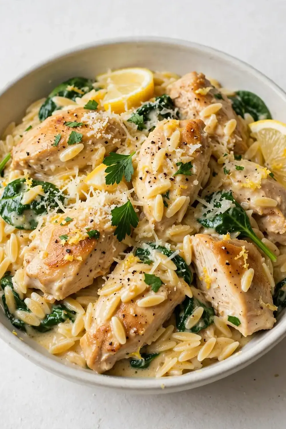 One-Pot Lemon Chicken and Orzo