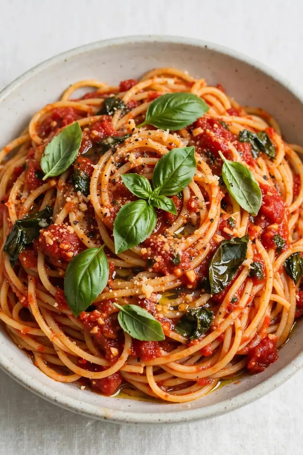 One-Pot Tomato Basil Spaghetti