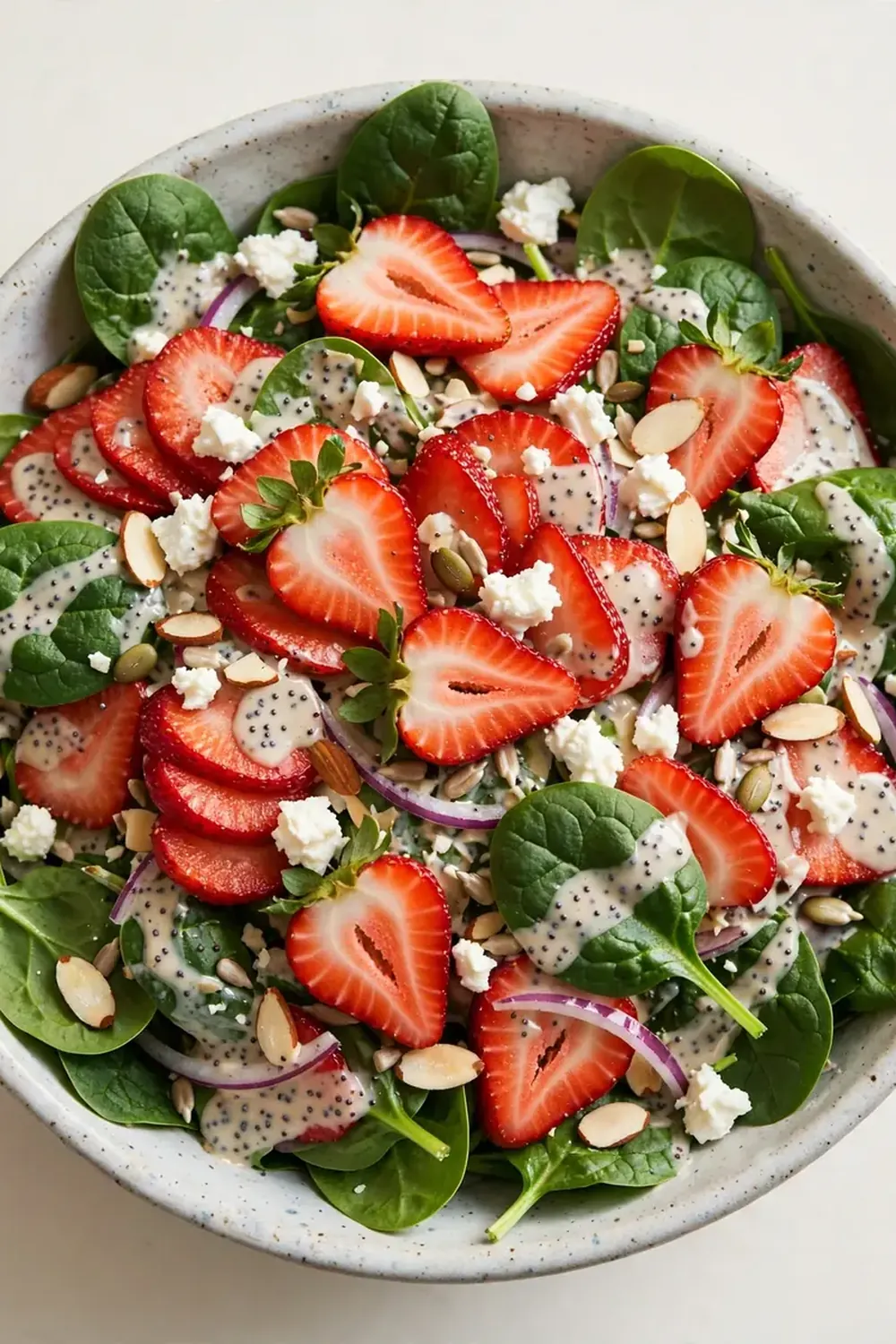 Strawberry Spinach Salad with Poppyseed Dressing