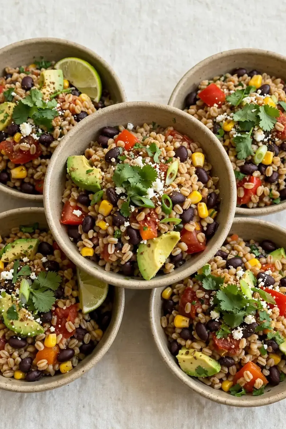 Barley and Black Bean Fiesta Bowl