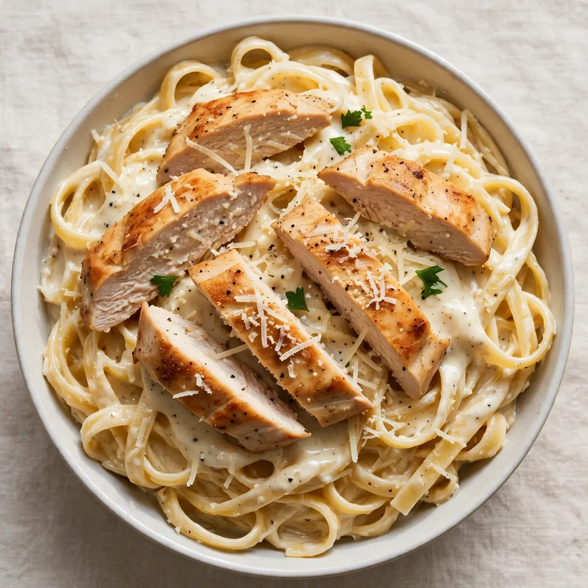 Quick Weeknight Chicken Fettuccine Alfredo