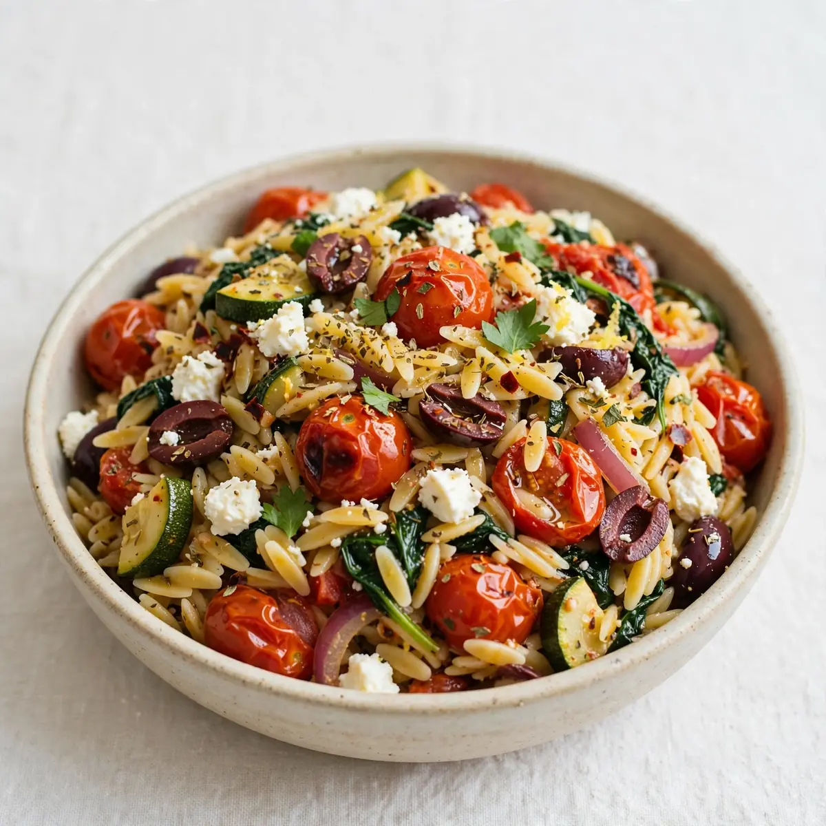 Quick Weeknight One-Pot Mediterranean Greek Pasta