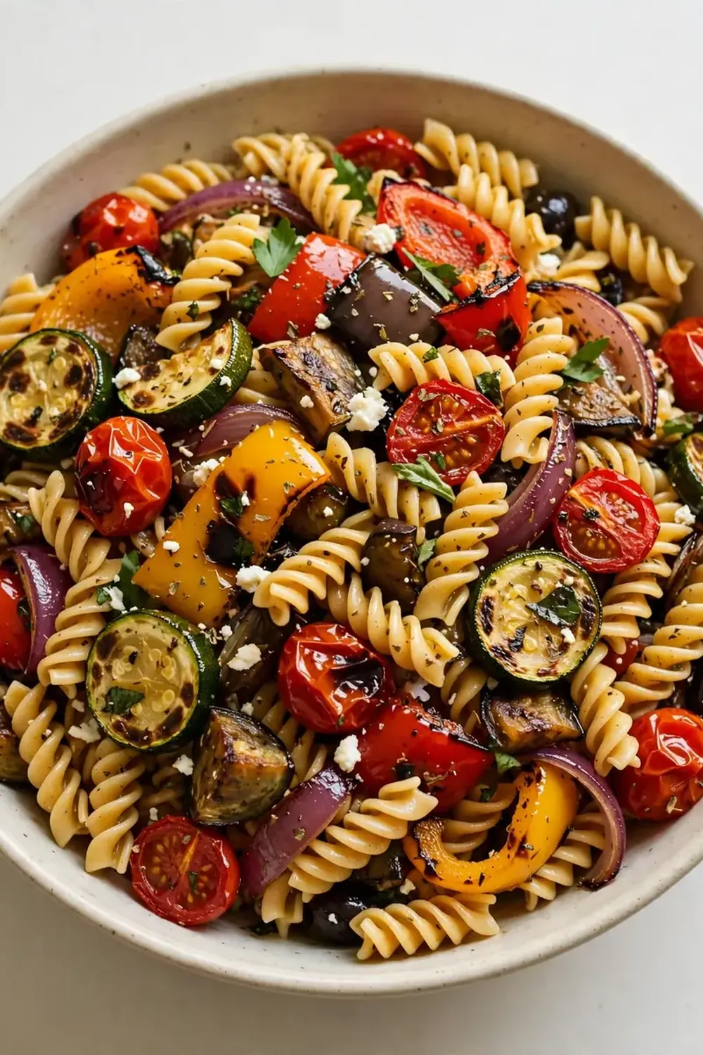 Roasted Veggie and Rotini Pasta Salad