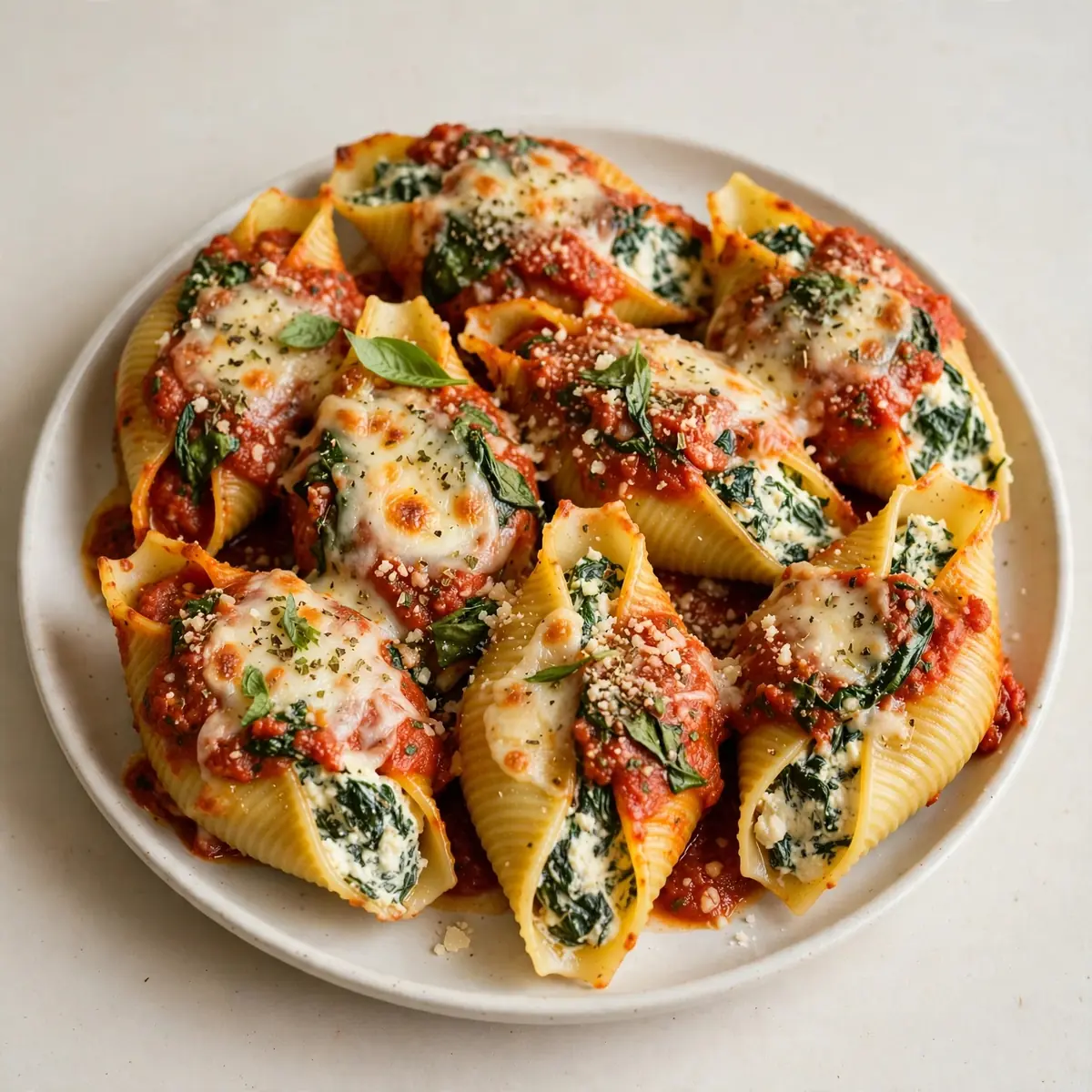 Quick Weeknight Spinach and Ricotta Stuffed Shells