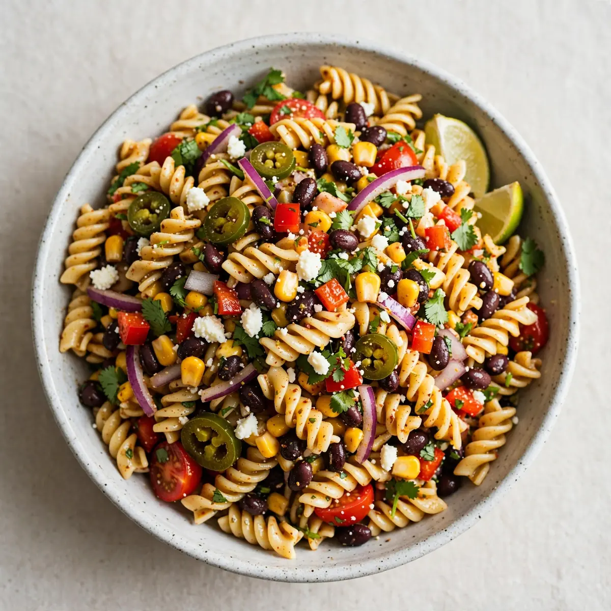 Quick Zesty Southwestern Black Bean and Corn Pasta Salad for Busy Weeknights